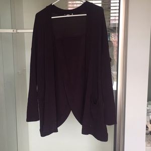 Plum colored cardigan